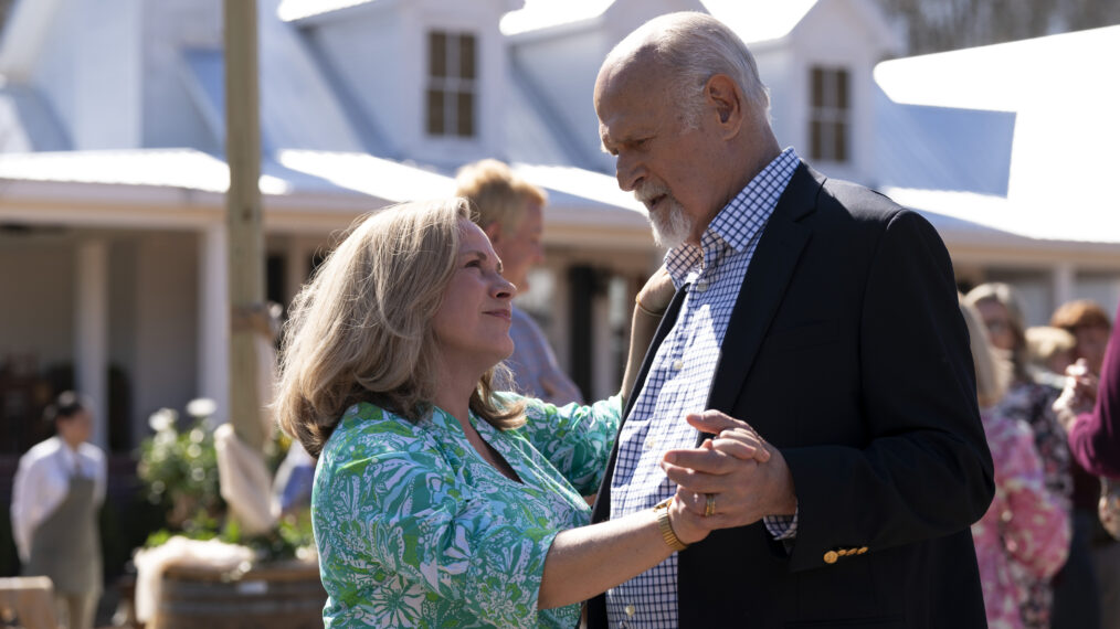MURDAUGH: DEATH IN THE FAMILY - “Family Tradition” - In 2021, prominent South Carolina lawyer Alex Murdaugh discovers his wife Maggie and son Paul murdered outside their home. Three years earlier, Maggie throws Alex's father a party while Alex pursues a new business venture, and Paul has a wild night. (Disney/Daniel Delgado Jr.) PATRICIA ARQUETTE, GERALD MCRANEY
