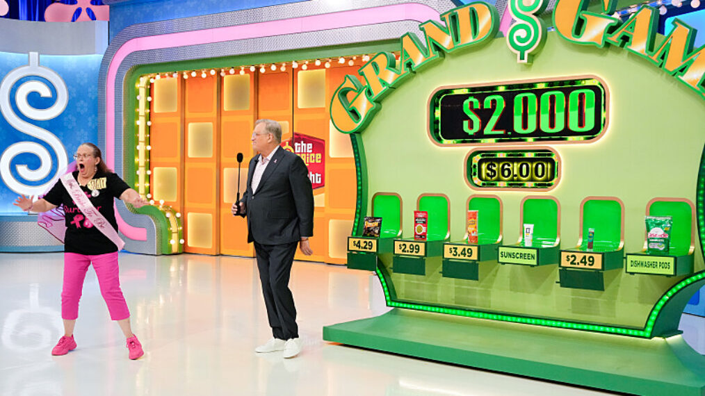 'Episode #1122 - Breast Cancer Awareness' -- Coverage of the CBS Original Daytime Series THE PRICE IS RIGHT, scheduled to air on the CBS Television Network. Pictured: Drew Carey. Photo: Robert Voets/CBS ©2025 CBS Broadcasting, Inc. All Rights Reserved.