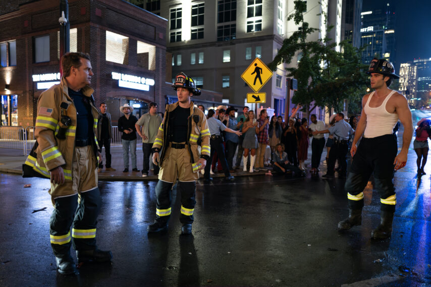 Chris O'Donnell as Don, Michael Provost as Ryan, and Hunter McVey as Blue — '9-1-1: Nashville' Series Premiere "Pilot"