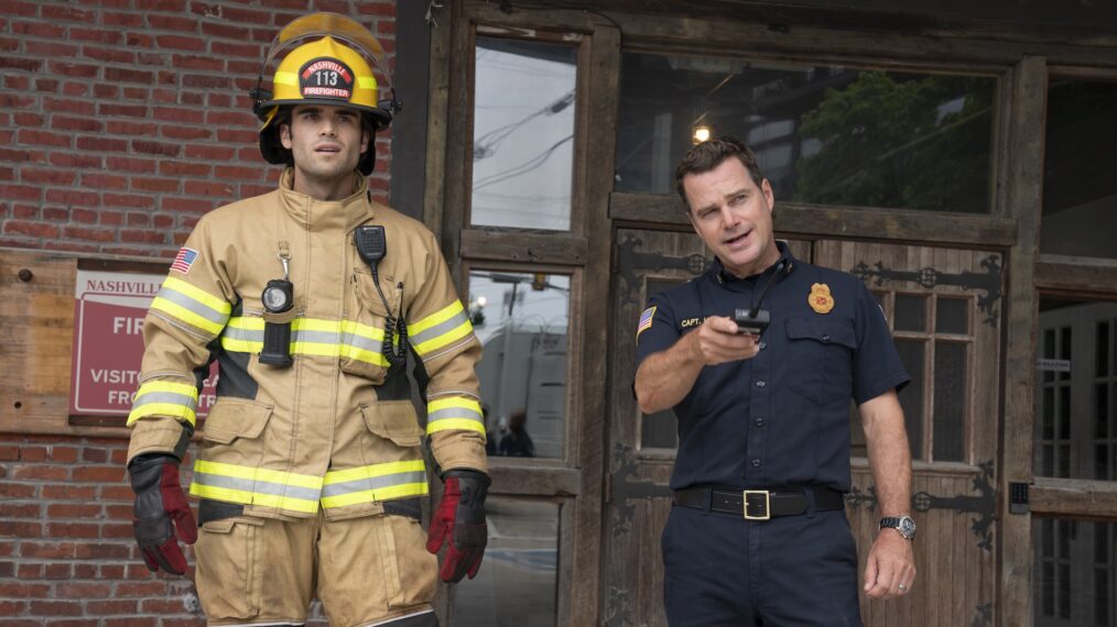 Hunter McVey as Blue, Chris O'Donnell as Don — '9-1-1: Nashville' Season 1 Episode 4 'Bad Case of the Blues'