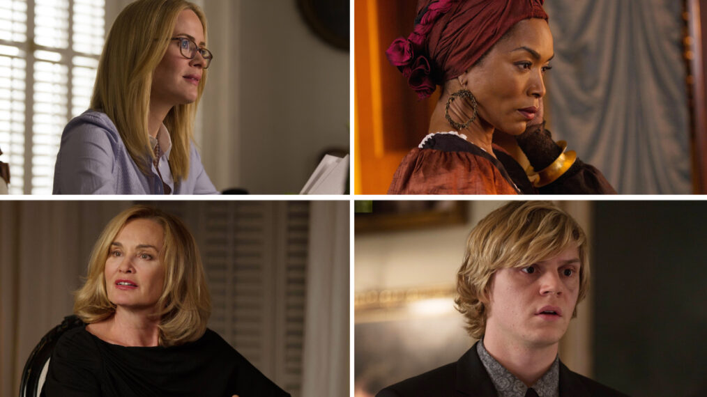 Sarah Paulson, Angela Bassett, Jessica Lange, and Evan Peters