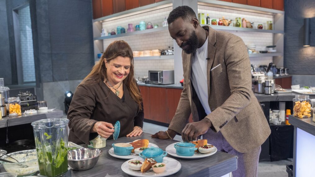 Alex Guarnaschelli and Eric Adjepong. AvA.Courtesy of Food Netowrk