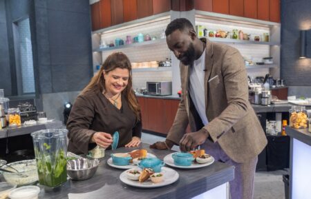 Alex Guarnaschelli and Eric Adjepong. AvA.Courtesy of Food Netowrk
