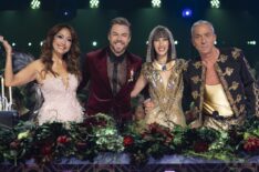 Carrie Ann Inaba, Derek Hough, Cheryl Burke, and Bruno Tonioli on Season 34, Episode 7, of ABC's 'Dancing With the Stars,' October 28, 2025.