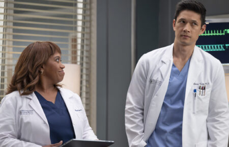 GREY’S ANATOMY - “We Built This City” - The team at Grey Sloan navigates a chaotic first day of surgical rotations amid hospital renovations. Meanwhile, Meredith spends time with Amelia. THURSDAY, OCT. 16 (10:00-11:00 p.m. EDT) on ABC. (Disney/Anne Marie Fox) CHANDRA WILSON, HARRY SHUM JR.