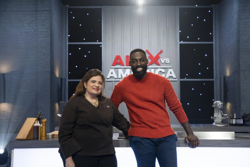 Chef Alex Guarnaschelli and Chef Eric Adjepong. Alex vs America. Courtesy of Food Network