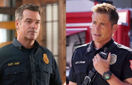 Chris O'Donnell on Season 1, Episode 1 of '9-1-1: Nashville,' ABC; Rob Lowe on Season 2, Episode 1 of '9-1-1: Lone Star,' Fox.