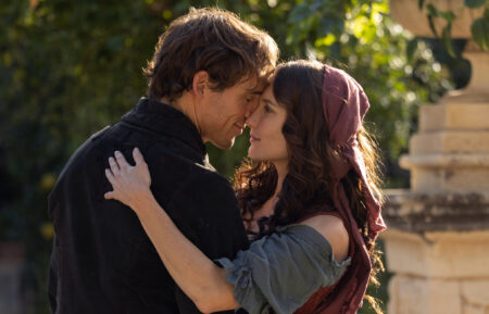 Sam Claflin as Edmond Dantès and Ana Girardot as Mercédès in 'The Count of Monte Cristo'