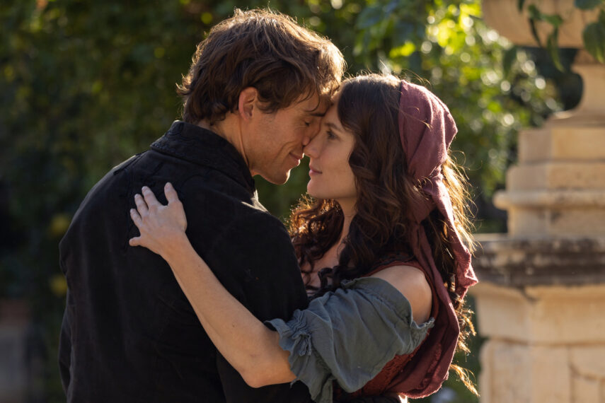 Sam Claflin as Edmond Dantès and Ana Girardot as Mercédès in 'The Count of Monte Cristo'