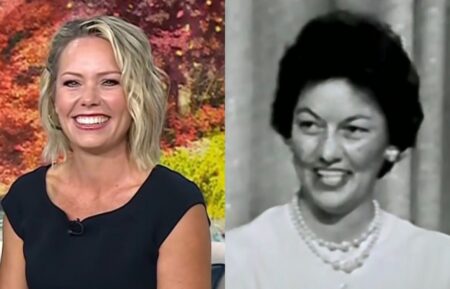 Dylan Dreyer on NBC's 'Today,' October 7, 2025; Doris Milke on 'The Price Is Right,' 1963.