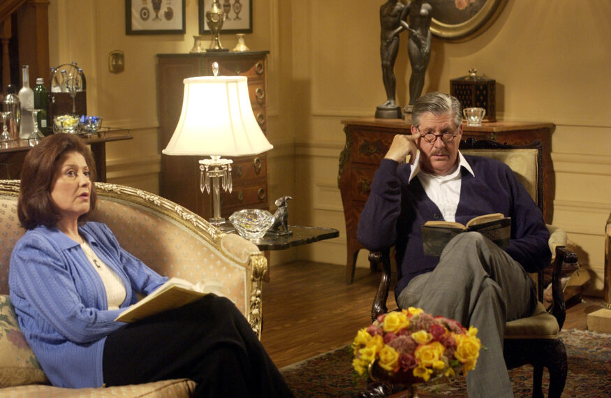 Kelly Bishop and Edward Herrmann as Emily and Richard in Gilmore Girls
