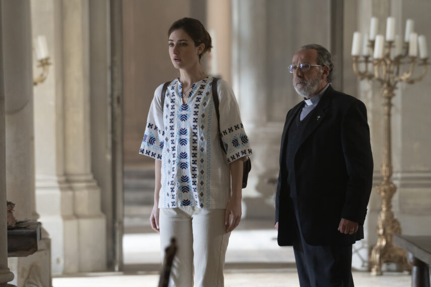 THE TWISTED TALE OF AMANDA KNOX - “Libertá” - Amanda gets to live as a free woman but is still haunted by what happened to her in Perugia and beyond. In order to move forward, she must confront the man who branded her a murderer, no matter the risks. (Disney/Adrienn Szabó) GRACE VAN PATTEN, ALFREDO PEA