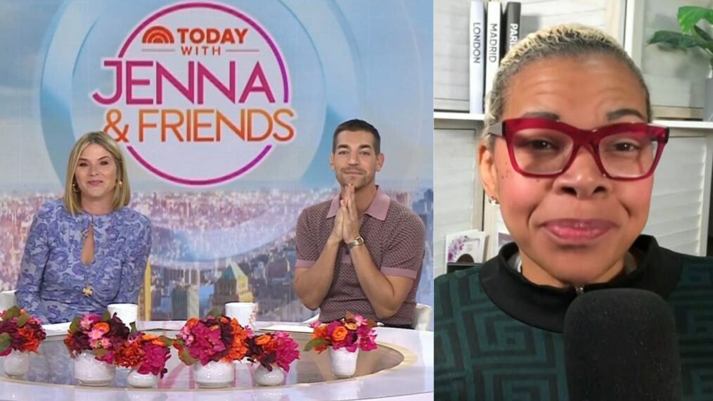 Jenna Bush Hager, Matt Rogers, and Tiffany Drummond on the October 16, 2025, episode of NBC's 'Today With Jenna & Friends.'