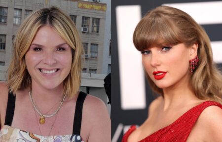Jenna Bush Hager in June 2025; Taylor Swift in February 2025.