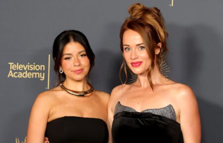 Jennifer Affleck and Whitney Leavitt attend the 2025 Creative Arts Emmy Awards at Peacock Theater on September 07, 2025 in Los Angeles, California.