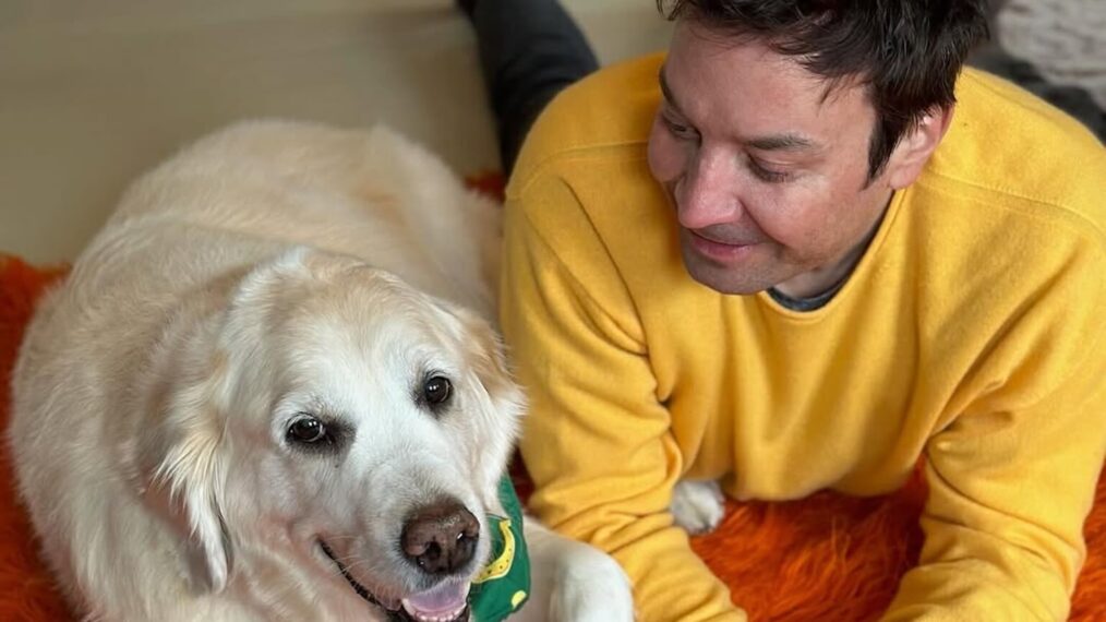 Jimmy Fallon and his dog Gary, Instagram, October 20, 2025.