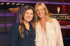 Kelly Clarkson and Sarah McLachlan on the October 7, 2025, episode of 'The Kelly Clarkson Show.'