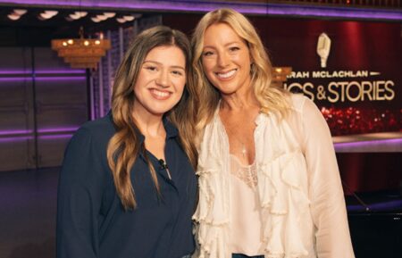 Kelly Clarkson and Sarah McLachlan on the October 7, 2025, episode of 'The Kelly Clarkson Show.'
