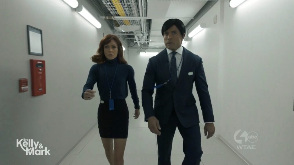 Kelly Ripa and Mark Consuelos on the October 31, 2025, episode of ABC's 'Live With Kelly and Mark.'