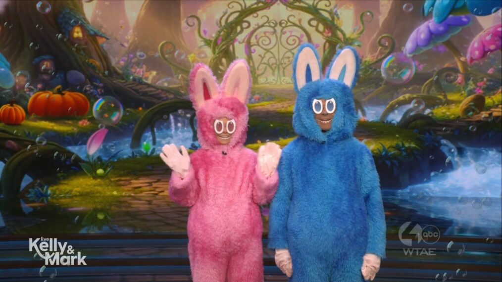 Kelly Ripa and Mark Consuelos on the October 31, 2025, episode of ABC's 'Live With Kelly and Mark.'