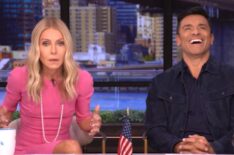 Kelly Ripa and Mark Consuelos on the October 9, 2025, episode of ABC's 'Live With Kelly and Mark.'