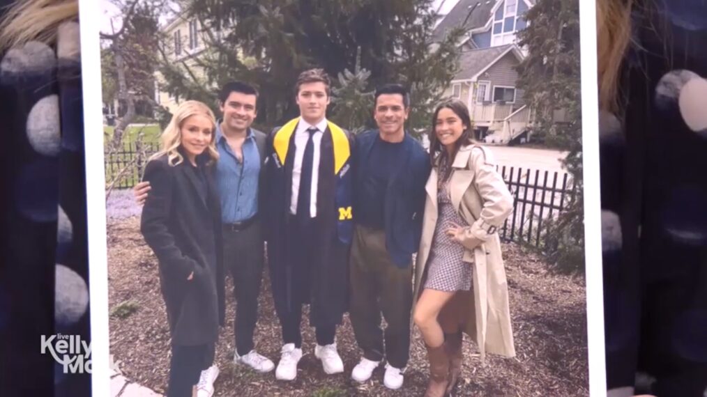 Kelly Ripa, Michael Consuelos, Joaquin Consuelos, Mark Consuelos, and Lola Consuelos, 'Live With Kelly and Mark,' May 5, 2025, ABC.