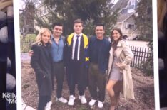 Kelly Ripa, Michael Consuelos, Joaquin Consuelos, Mark Consuelos, and Lola Consuelos, 'Live With Kelly and Mark,' May 5, 2025, ABC.