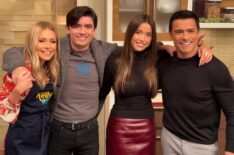 Kelly Ripa, Michael Consuelos, Lola Consuelos, and Mark Consuelos via Instagram, December 19, 2023.