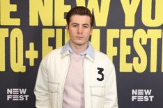 Kieron Moore attends the premiere of 'Blue Film' at 2025 NewFest at SVA Theater on October 11, 2025 in New York City.