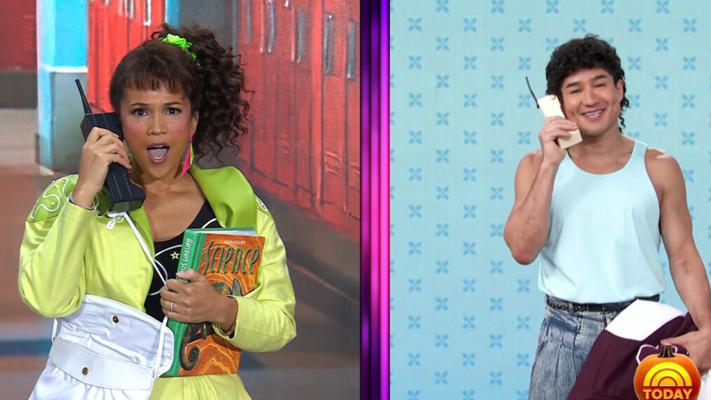 Laura Jarrett and Mario Lopez on the Friday, October 31, episode of NBC's 'Today.'