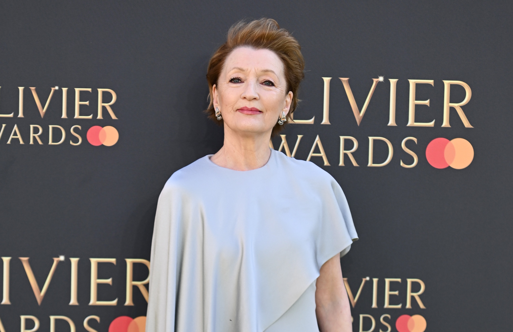 Lesley Manville attends The Olivier Awards 2025 at The Royal Albert Hall on April 06, 2025 in London, England.