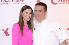 Lisa Valastro and Buddy Valastro attend Carlo's Bake Shop celebration of the Grand Opening of a new flagship location in Times Square on April 26, 2024 in New York City.