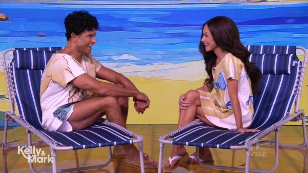 Mark Consuelos and Kelly Ripa on the October 31, 2025, episode of ABC's 'Live With Kelly and Mark.'