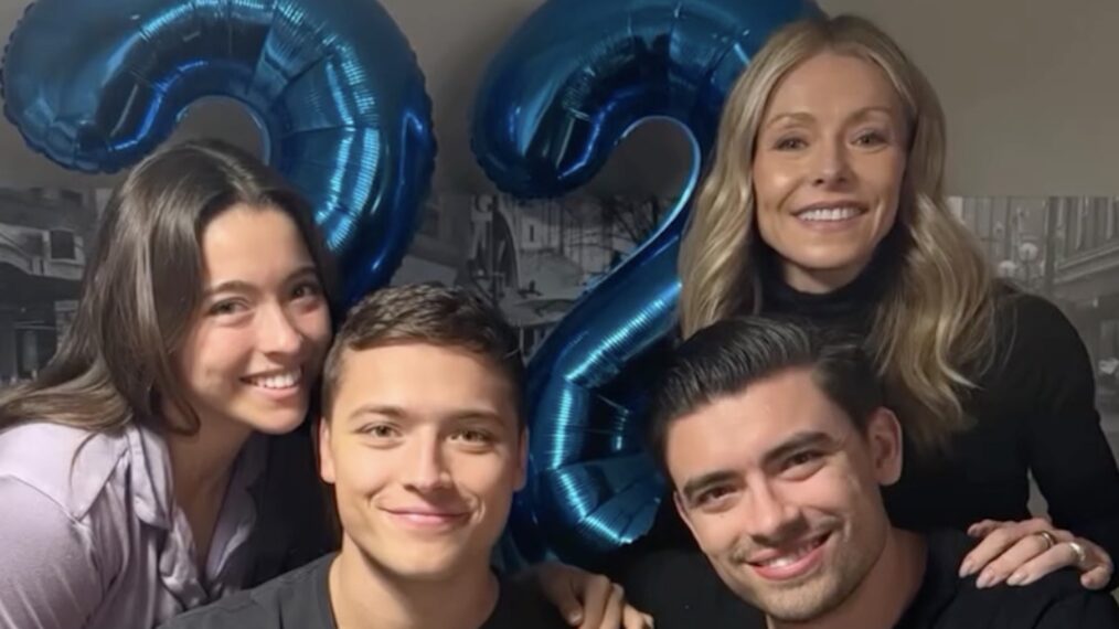 Lola Consuelos, Joaquin Consuelos, Kelly Ripa, and Michael Consuelos via Instagram, February 24, 2025.