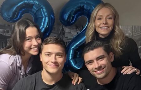 Lola Consuelos, Joaquin Consuelos, Kelly Ripa, and Michael Consuelos via Instagram, February 24, 2025.