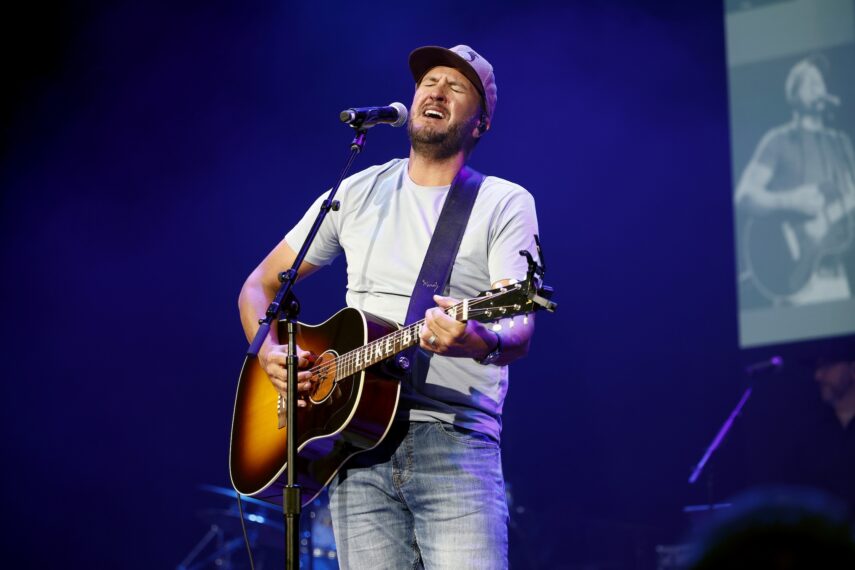 Luke Bryan performs onstage for the 16th Annual Darius and Friends St. Jude Benefit at Ryman Auditorium on June 02, 2025 in Nashville, Tennessee.
