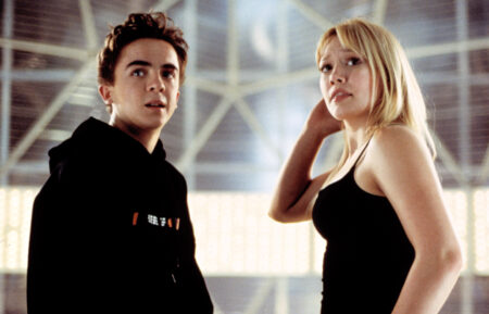 Frankie Muniz and Hilary Duff in 'Agent Cody Banks'