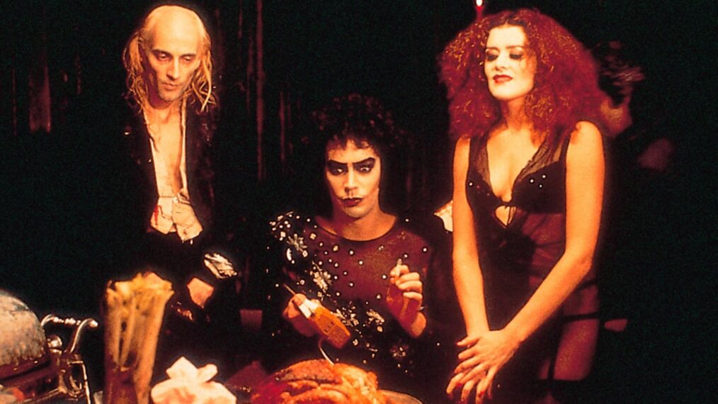 THE ROCKY HORROR PICTURE SHOW, Richard O'Brien, Tim Curry, Patricia Quinn, 1975. TM & Copyright ©20th Century Fox. All rights reserved./courtesy Everett Collection