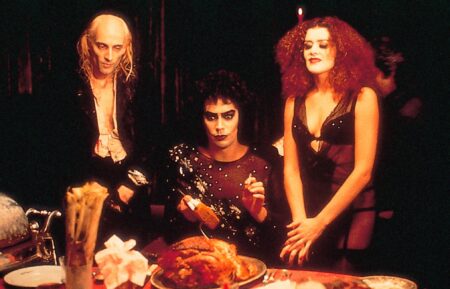 THE ROCKY HORROR PICTURE SHOW, Richard O'Brien, Tim Curry, Patricia Quinn, 1975. TM & Copyright ©20th Century Fox. All rights reserved./courtesy Everett Collection