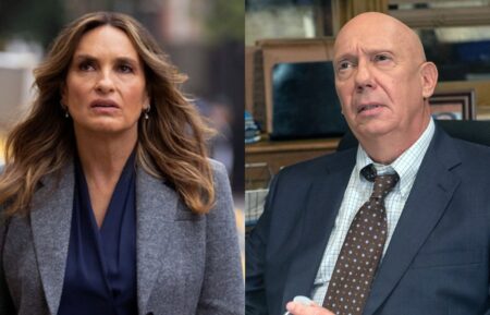 Mariska Hargitay on Season 27, Episode 1, of NBC's 'Law & Order: Special Victims Unit'; Dann Florek on Season 14, Episode 1, of NBC's 'Law & Order: Special Victims Unit.'