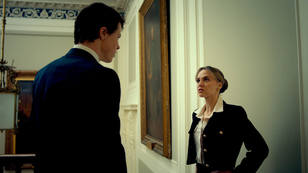 THE RAINMAKER -- Episode 110 -- Pictured in this screengrab: (l-r) Milo Callaghan as Rudy Baylor, Madison Iseman as Sarah Plankmore -- (Photo by: USA Network)