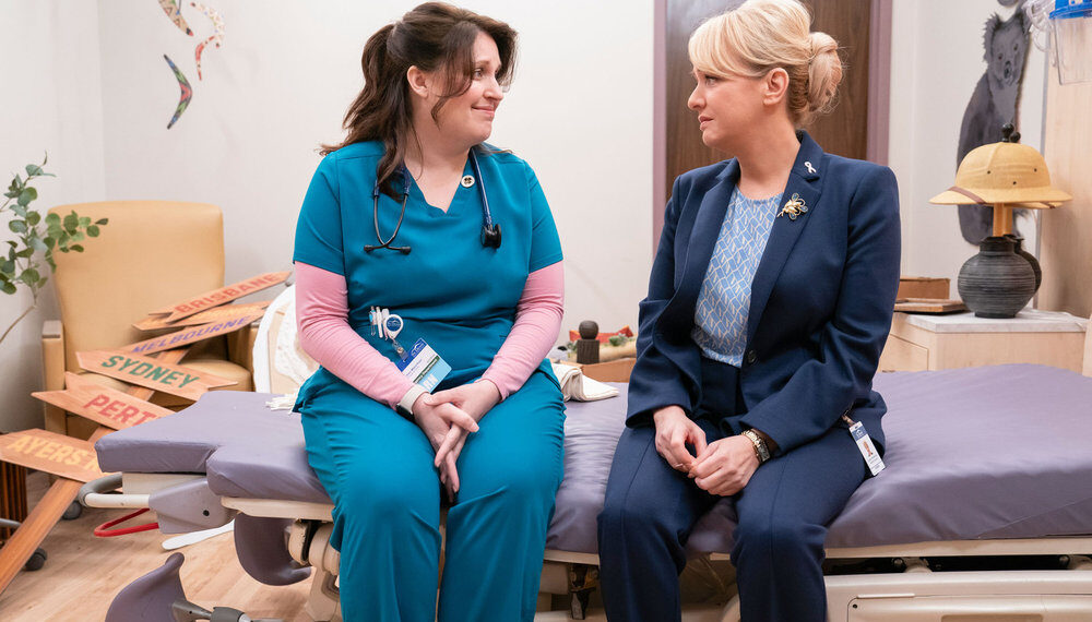 Allison Tolman as Alex, Wendi Mclendon-Covey as Joyce — 'St. Denis Medical'