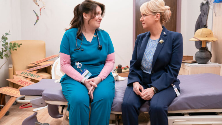 Allison Tolman as Alex, Wendi Mclendon-Covey as Joyce — 'St. Denis Medical'