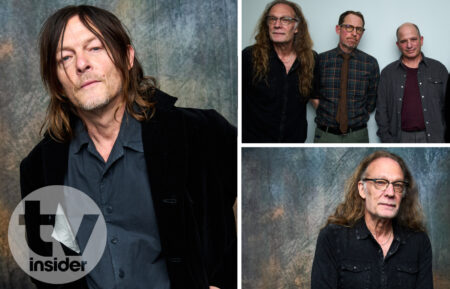 Greg Nicotero, Scott M. Gimple, David Zabel, and Norman Reedus at the TV Insider Studio at NYCC