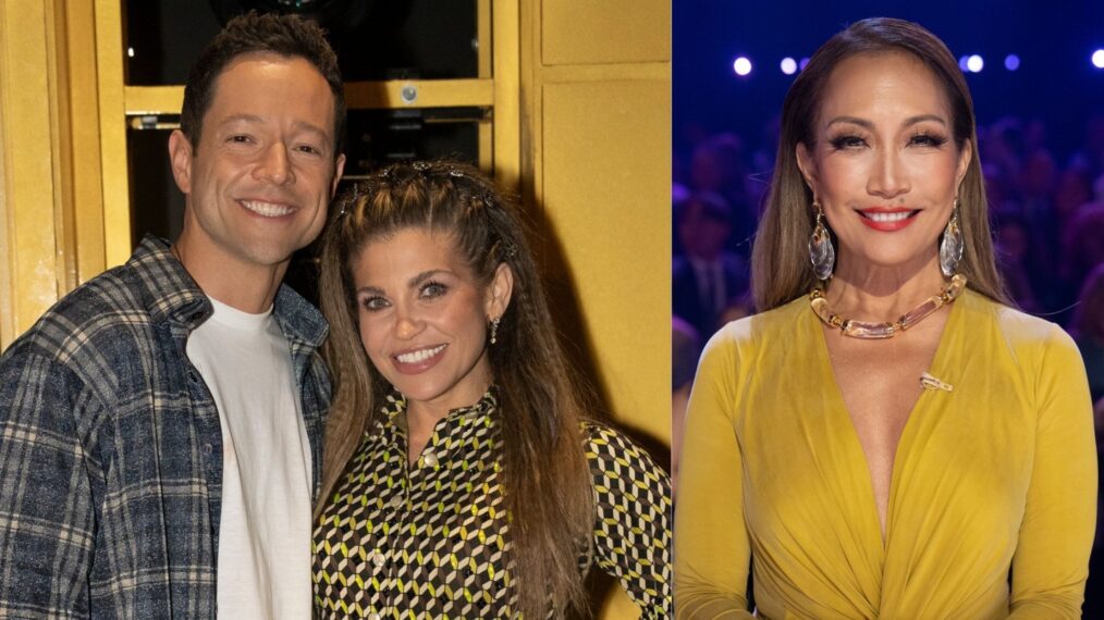 Pasha Pashkov, Danielle Fishel, Carrie Ann Inaba, 'Dancing With the Stars' Season 34, Episode 5, ABC, October 14, 2025.