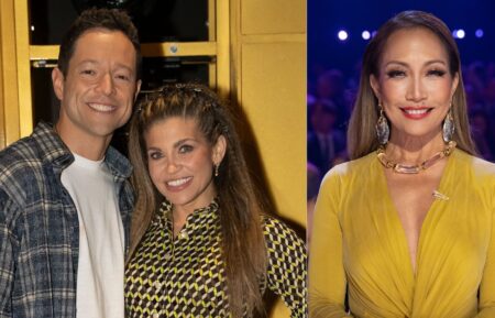 Pasha Pashkov, Danielle Fishel, Carrie Ann Inaba, 'Dancing With the Stars' Season 34, Episode 5, ABC, October 14, 2025.