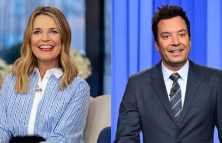 Savannah Guthrie on the January 15, 2025, episode of NBC's 'Today'; Jimmy Fallon on the October 1, 2025, episode of NBC's 'The Tonight Show Starring Jimmy Fallon.'