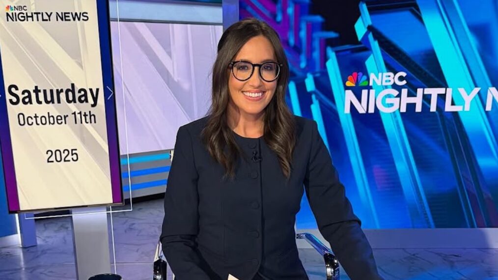 Savannah Sellers via Instagram, October 12, 2025, hosted 'NBC Nightly News' on October 11, 2025.