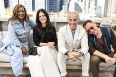 Sunny Anderson, Katie Lee Biegel, Geoffrey Zakarian and Jeff Mauro of 'The Kitchen' attend the Food Network New York City Wine & Food Festival Sunday Brunch hosted by the Cast of the Kitchen presented by Invesco QQQ at Pearl Alley on October 20, 2024 in New York City.