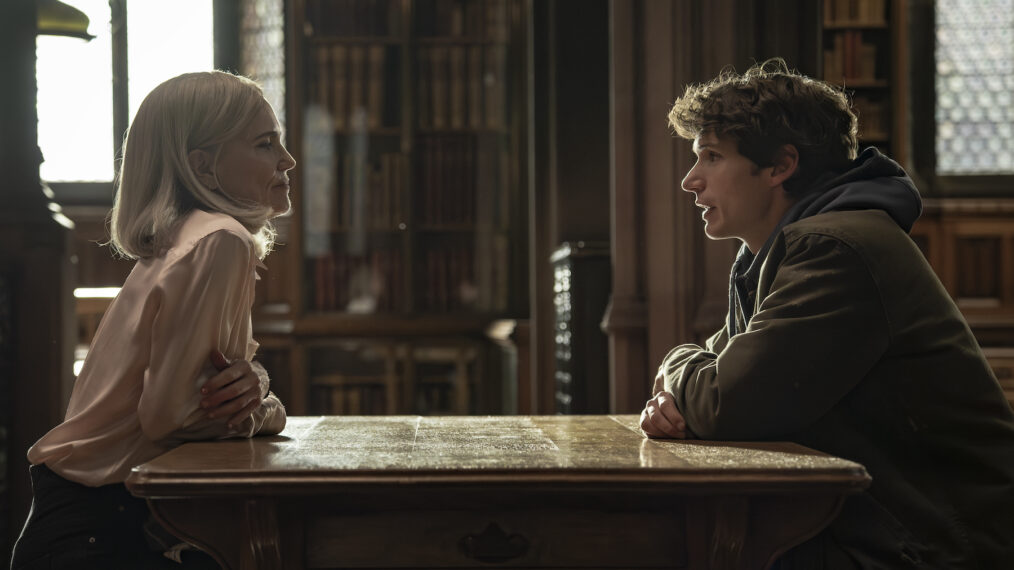 Nicholas Denton as Guy Anatole and Elizabeth McGovern as Helen in 'Talamasca: The Secret Order' Season 1 Episode 1